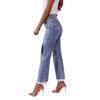 High-waisted Slim-fitting Jeans, Women's Small Fresh Trousers, Lace Trousers