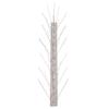 10 Piece Stainless Steel Bird Deterrent Spikes Set 5 m 5 Row