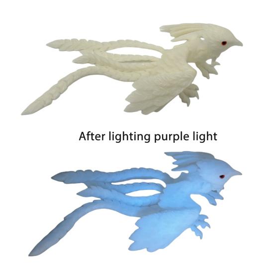 3D Printed Phoenix Ornament Articulated Phoenix Fidget Toy Flexible Phoenix Bird Toy Animal Centerpiece for Stress Relief Desk Display