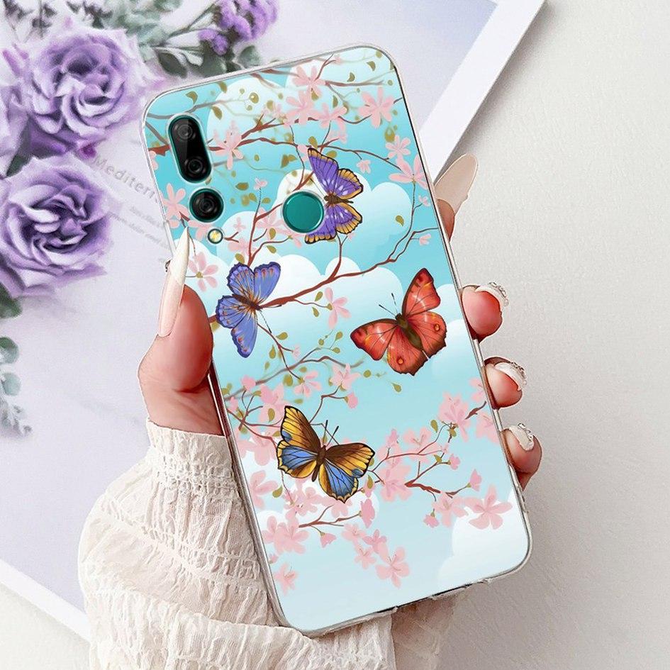 Чехол для Huawei Y9 Prime 2019 STK-L21 STK-L22 STK-LX3 Чехол Популярный Цветок Мягкий ТПУ Чехол для Телефона Для Huawei P Smart Z Y9 2019 Capa