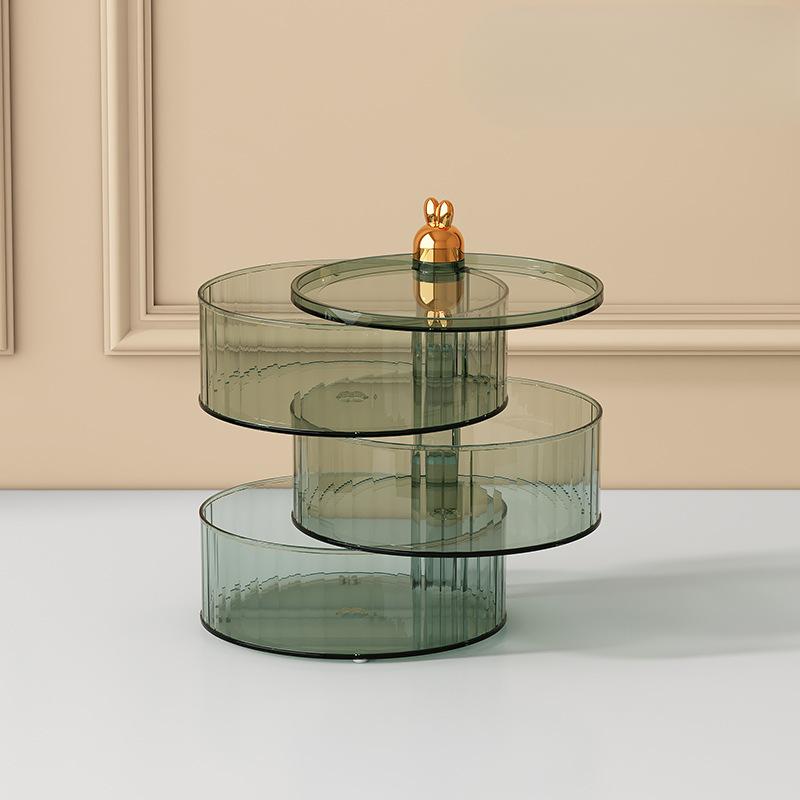 Новогодняя домашняя коробка для конфет для гостиной, роскошная легкая прозрачная тарелка для сухофруктов, новогодняя коробка для хранения ореховых закусок