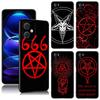 Pentagram 666 Demonic Satanic Black Silicone Phone Case For Xiaomi Redmi Note 10 11 11S 12 13 4G 8 9 11T Pro 5G + 8T 9S 10S 12S