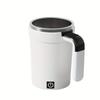 1Pc Smart Temperature Measuring Magnetic Mixing Cup, Electric Portable Coffee Cup, Perfect As A Holiday Gift.