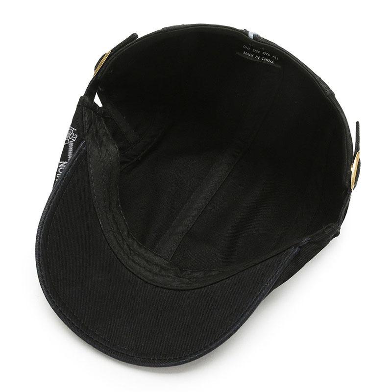 Peaked Cap Female Tide Brand Hat Casual New Spring and Summer Four Seasons Sun Protection Beret Retro Peaked Cap