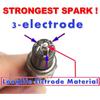 3pcs Ceramic Motorcycle Spark  Plug Triple Electrode High Temperature Resistance Corrosion