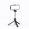 Telescopic Selfie Stick with 0.71m Tripod & Ring Light - Black