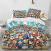 3D Rockman Megaman Game Cartoon Bedding Set Duvet Cover Sheet Print Bed Set Pillowcase Full Queen King Size Comforter Bedroom