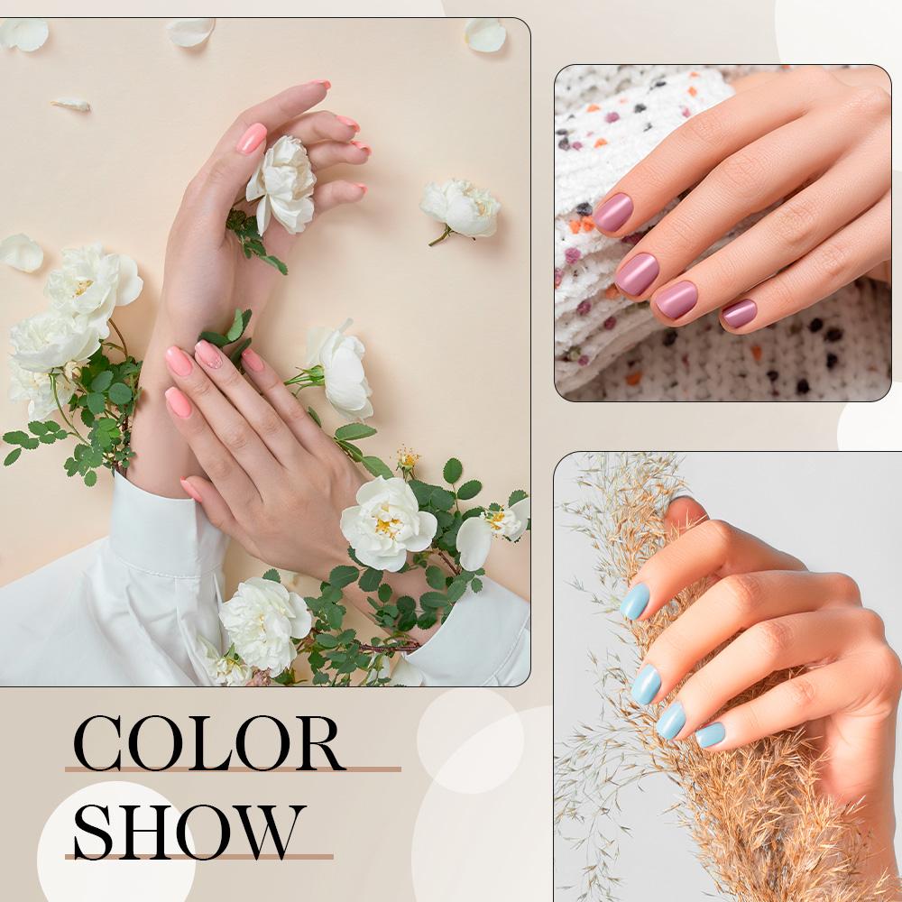 Набор гель-лаков PHOENIXY с лампой для ногтей 20 шт., верхний слой геля, базовый слой, набор для маникюра в подарок для женщин и девочек