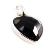 [F6322] — Серебряный кулон «Сердце Линды», черный
