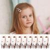 10Pcs Double Grip Hair Clips Women Metal Snap Hair Barrettes Retro Small Hair Pins Headdress Hair Accessories