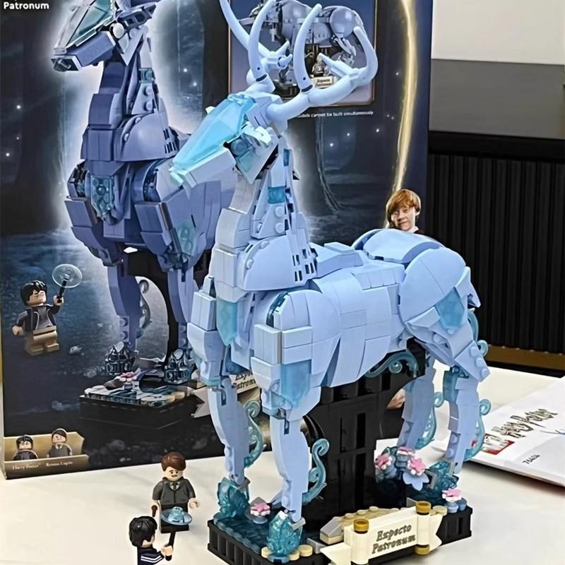 Высококачественный набор модели поезда Хогвартс-экспресс 5129 деталей Деревянные кубики с подсветкой на дистанционном управлении