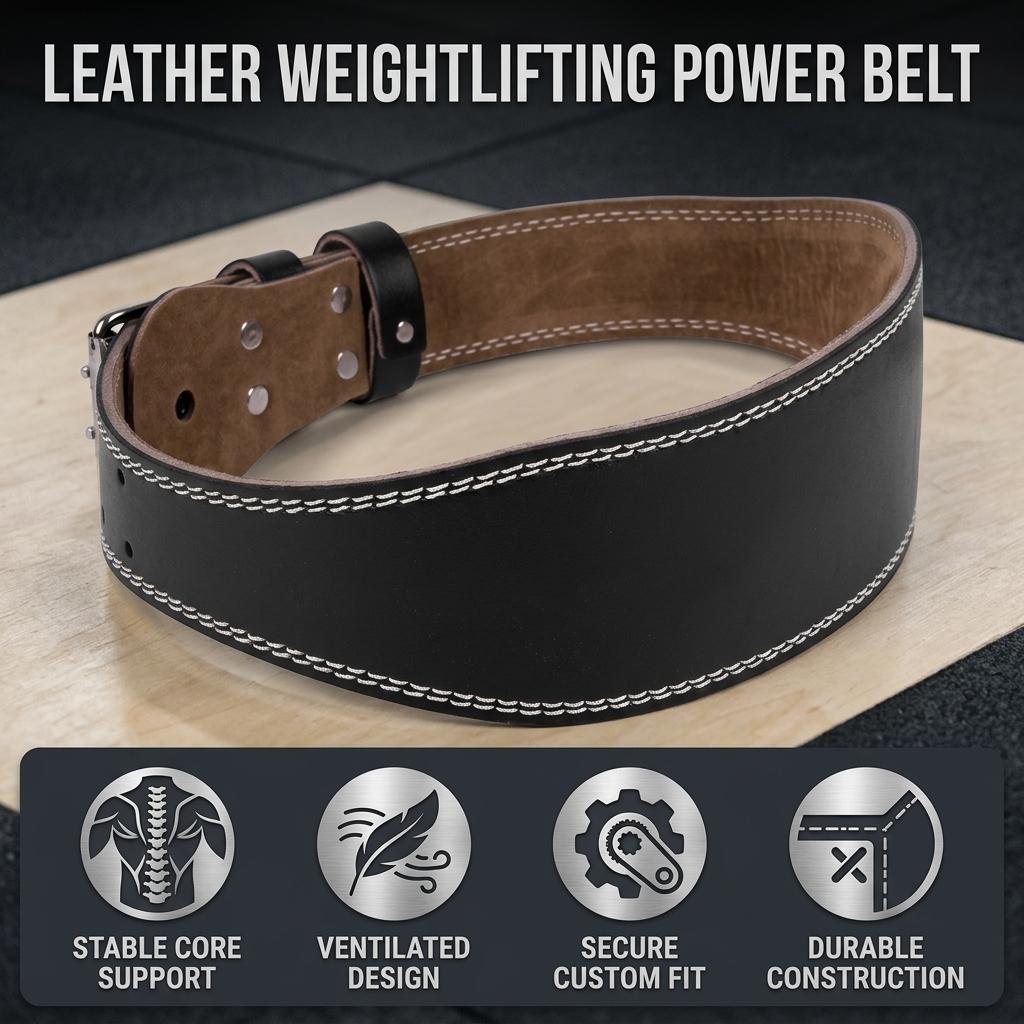 Leather Gym Fitness Buckle Weightlifting Belt Waist Belts for Squats Dumbbell Training Bodybuilding Lumbar Brace Protect