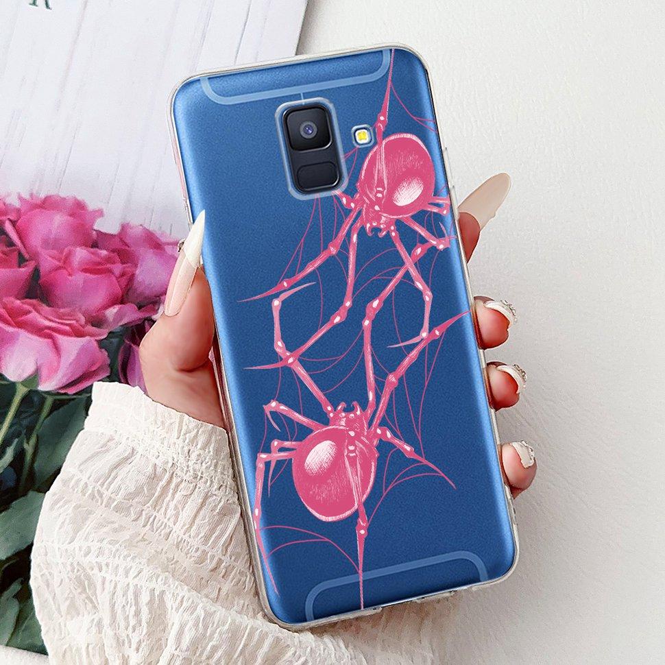 Чехол для Samsung Galaxy A6 2018 Роскошный Расписной Чехол Мягкий Силиконовый Чехол для Телефона Для Samsung A 6 A6 GalaxyA6 2018 Задняя Крышка Coque