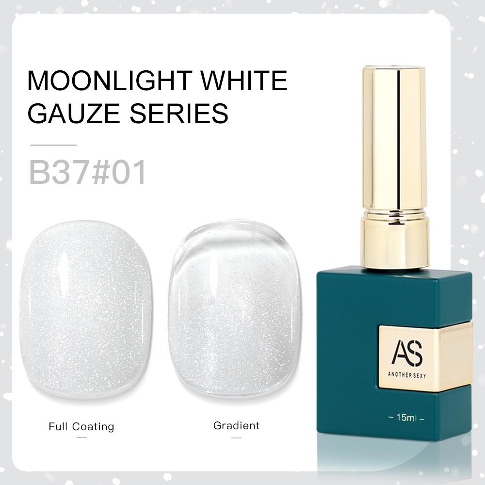 Новый гель-лак Moonlight White Glitter для универсального свадебного дизайна ногтей