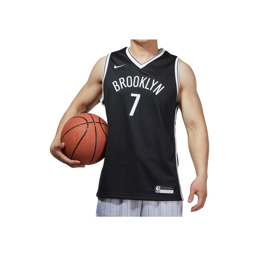 Nike Повседневный спортивный костюм Brooklyn Nets Durant 7 с принтом V-образный вырез для соревнований, тренировок, отдыха на природе, модный жилет для детей, топы, черный 3Z2B7BZ2P-NYNKD
