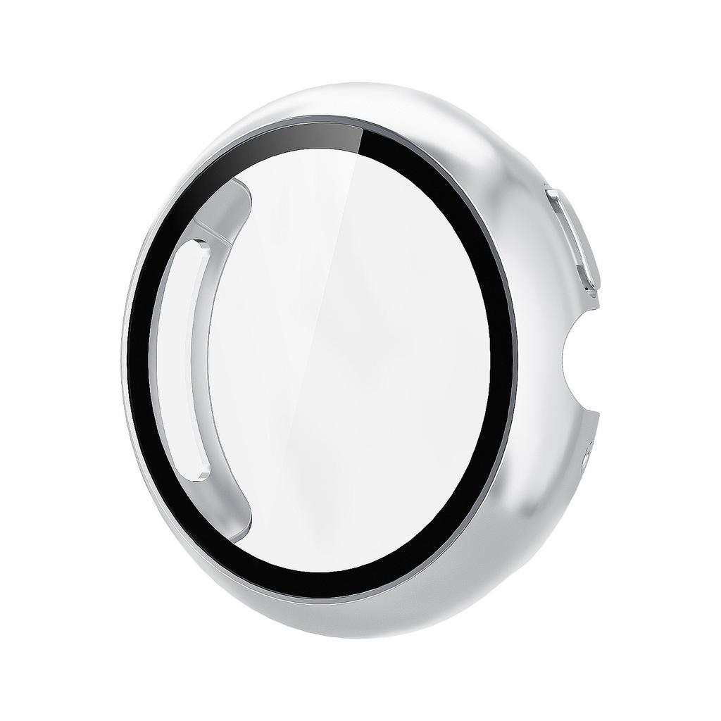 Стекло+Чехол для Google Pixel Watch 4 45мм 41мм PC Чехол Защитный бампер по всему корпусу Закаленное Защита экрана от царапин для Pixel watch4