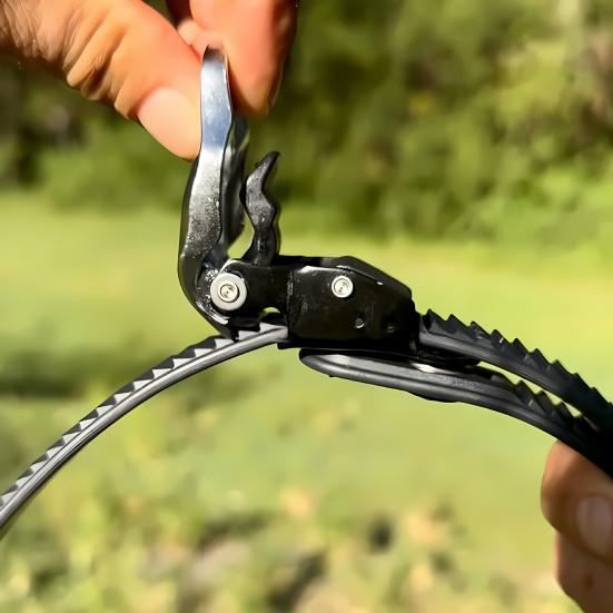 Сверхпрочный ремень с зажимом Yousheng, многоразовый, соединяемый, многоцелевой ремень с храповиком, регулируемая металлическая пряжка-трещотка, фиксирующий ремень