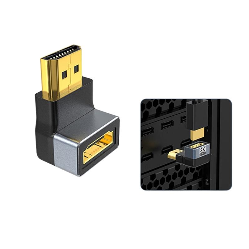 8K HDMI2.1 Адаптер с позолоченным портом и алюминиевым корпусом для стабильной передачи сигнала и долговечности