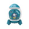 Children Piggy Bank Space Rocket Shape Plastic Money Box Toy Cartoon Sticker Cash Box Toys Safe Coin Holder for Kids Gifts
