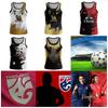 Soccer Football Jersey Thailand Nation Training 3D Print Tank Top Vest Men Women Unisex Sleeveless Fitness Workout Singha Lion Elephant Chang Beer