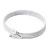 ELECOM USB Type C Cable 1.5m PD Compatible 60W / 3A Magnet Mesh Cable Hard To Break Soft White [iPhone 16 Series Compatibility Verified] MPA-CCMG15WH