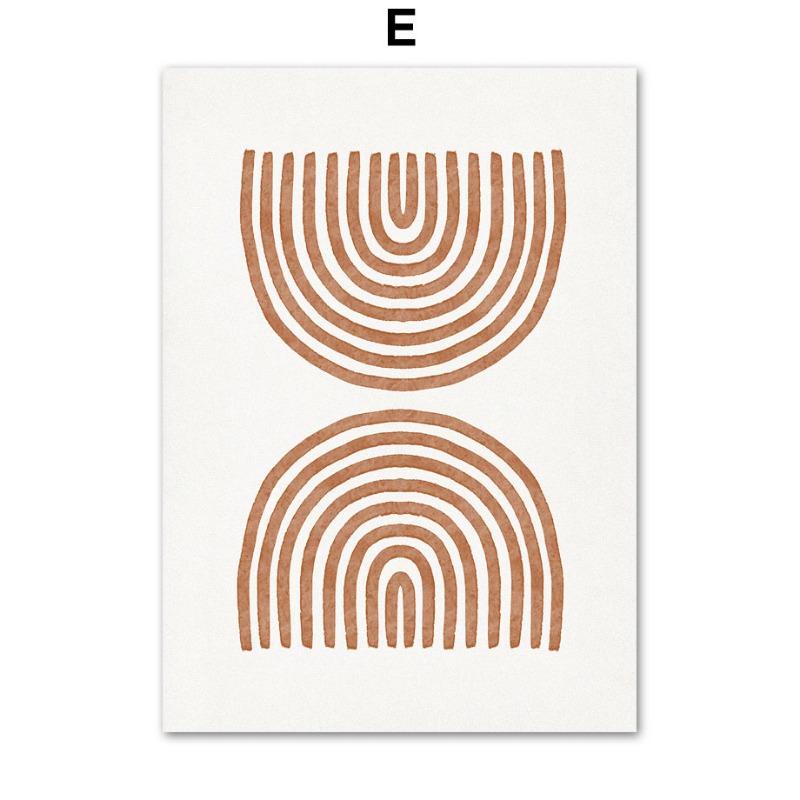 Богемное солнце Радуга Ваза Листья Пейзаж Настенная живопись Холст Картина Абстрактные постеры и принты Картины Гостиная Домашний декор