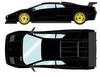 Модель EIDOLON Lamborghini Diablo SVR Racing 1996 Черная Отделка EM785I 1/43