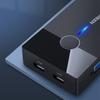 KVM-переключатель Ugreen с двумя мониторами — плавное управление для двух компьютеров — черный