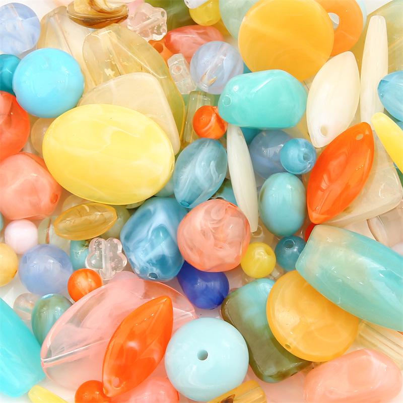 Baroque Style Acrylic Beads for DIY Bracelets and Accessories