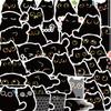40 шт. Черный кот Милые наклейки Винтажные Для DIY Блокнота Гитара Скрапбукинг Мотоцикл Багаж Граффити Наклейки Подарки Для Детей