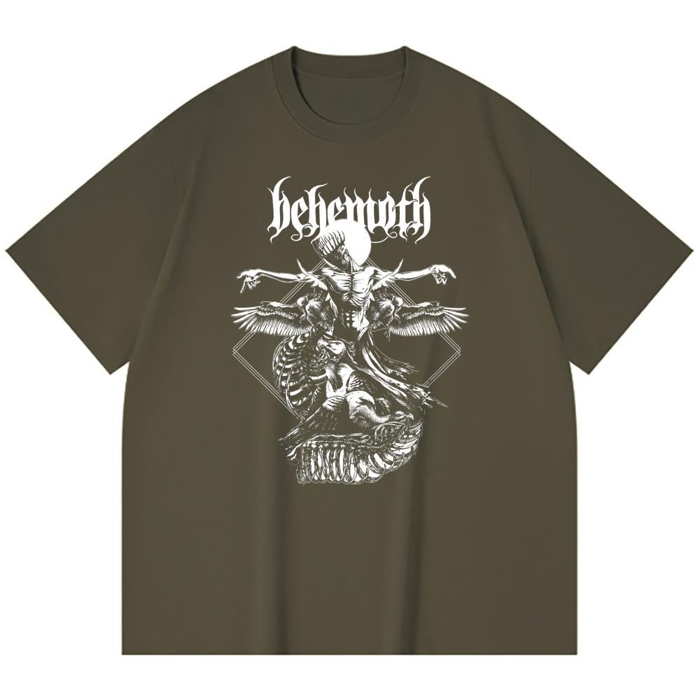 Хлопковая футболка плотностью 230 г/м² 100% Хлопок Heavy Metal Футболка с принтом рок-группы Популярная музыка Унисекс Тяжелая хлопковая футболка
