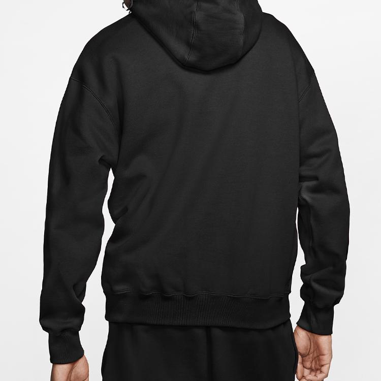 Nike Флисовая толстовка Lab Solo Swoosh, черная мужская уличная одежда CV0552-010