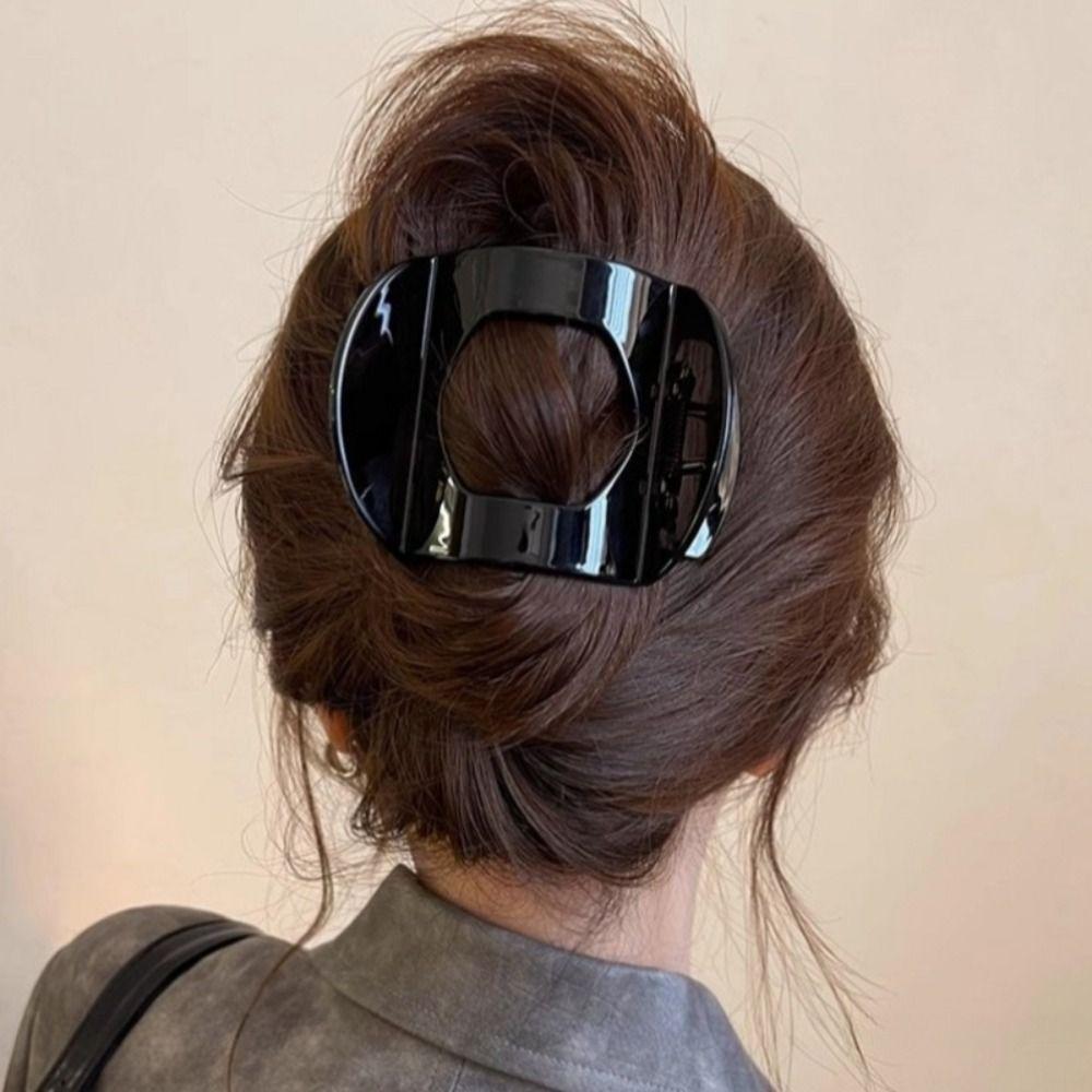 Flat Hairpin Arc Shaped Hair Barrettes New Hair Claw Clip for Women