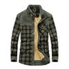 Autumn and Winter New Shirts Men's Fleece Long-sleeved Plaid Men's Shirt