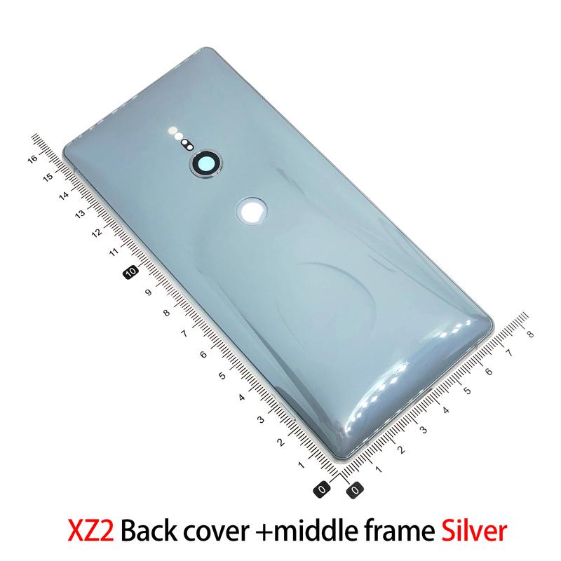 Для Sony Xperia XZ2 Задняя крышка Корпус Средняя рамка Детали Задняя крышка аккумулятора Замена Ремонтные детали