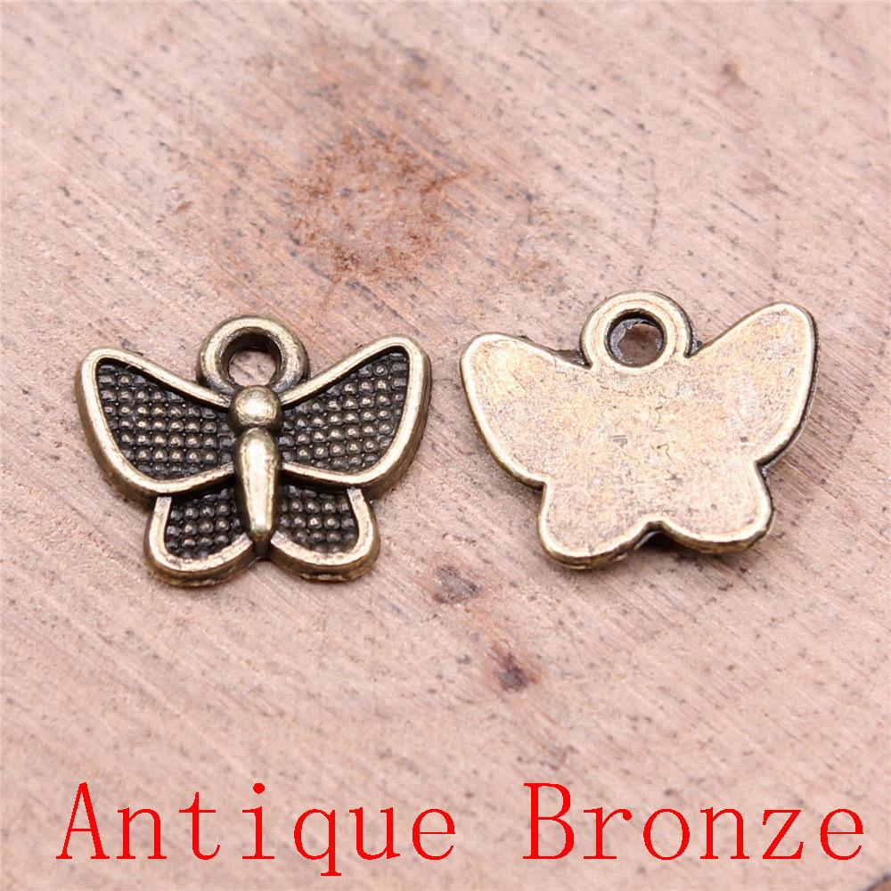 Butterfly Shaped Charms Pendant For Bracelet Necklace Jewelry Making Craft Findings