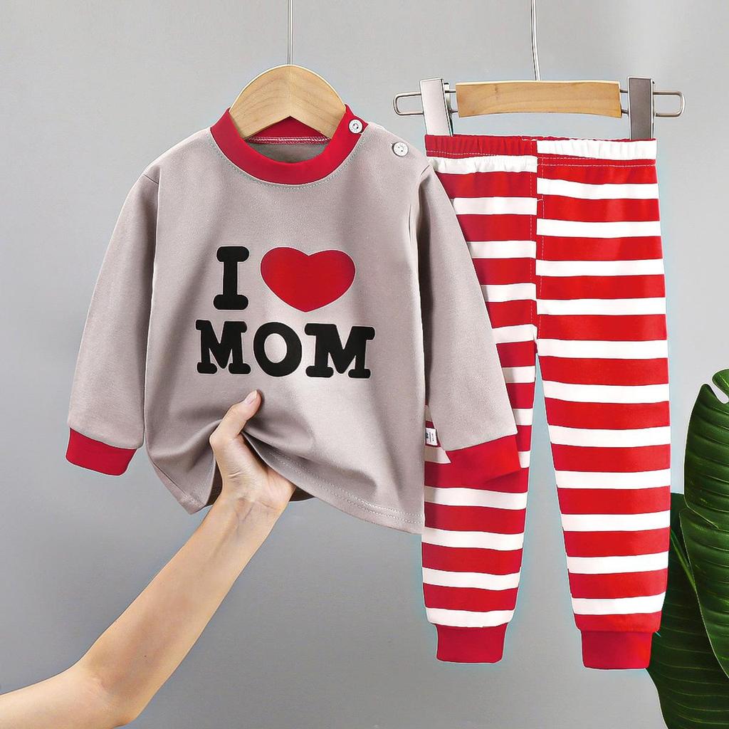 Children's Underwear Set Pure Cotton New Boys' Home Clothes Baby's All Cotton Warm Girls' Autumn Clothes Autumn Pants Children's Clothes