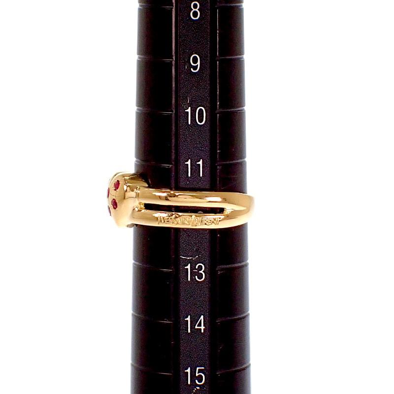 Yves Saint Laurent # 12(Размер Японии) кольцо золото K18 желтое золото Женское
