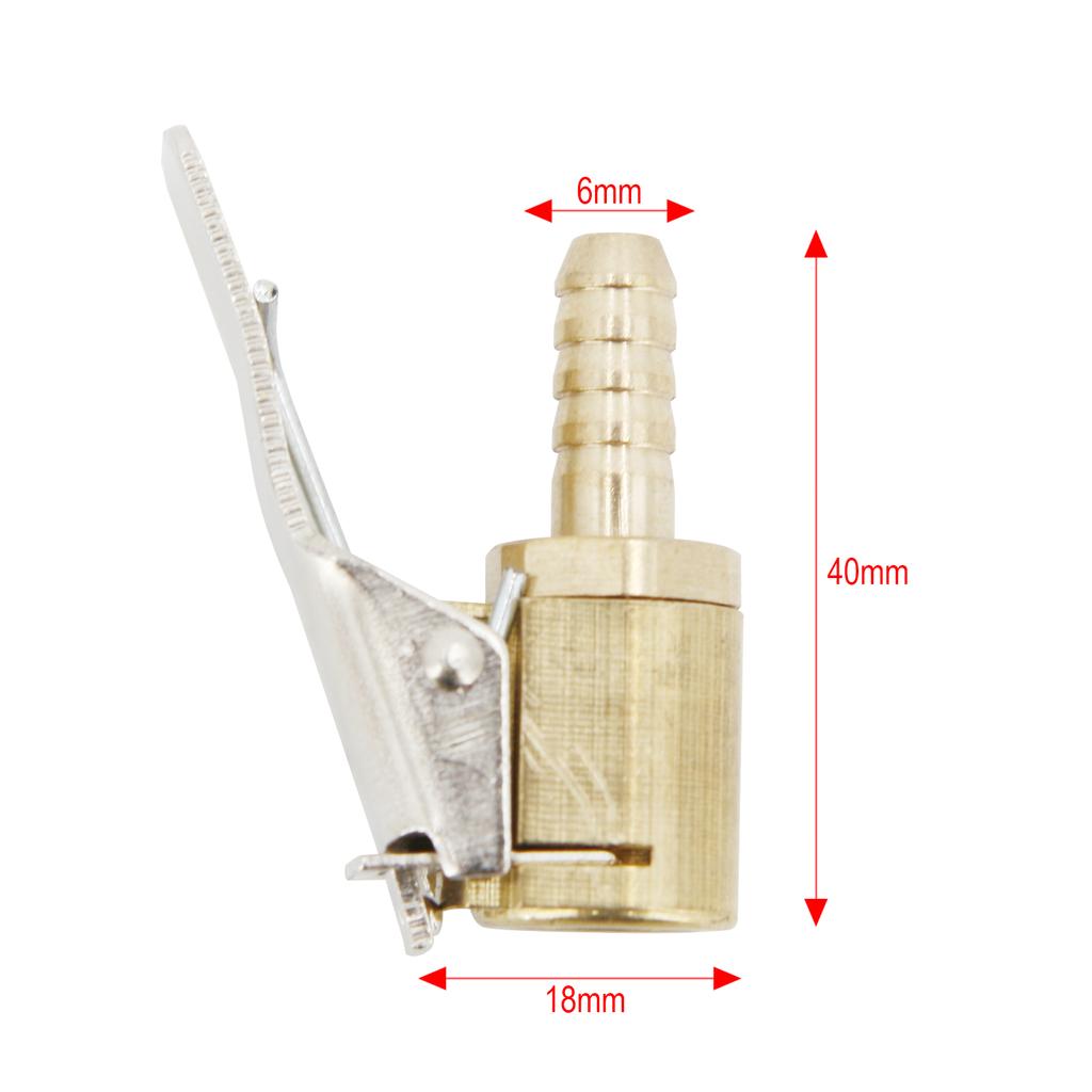 Надувной насос для автомобильных шин, воздушный патрон, насос для накачивания, клапанный соединитель, зажимной адаптер, автомобильный латунный портативный 8-миллиметровый клапан для шин и колес