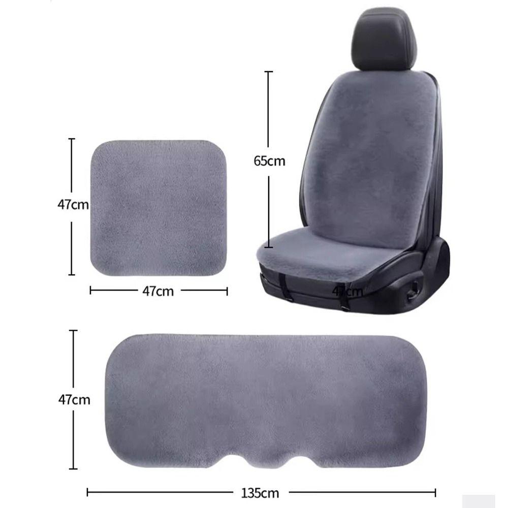 Breathable Car Seat Cover Pad Thick Car Backrest Plush Car Seat Cushion  Autumn and Winter