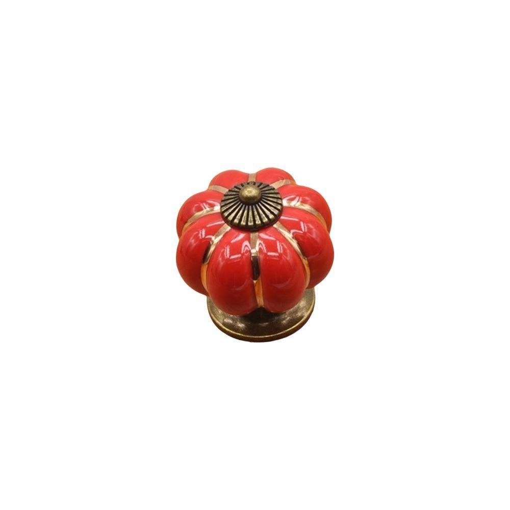 Colorful Drawer Pulls Pumpkin Shape Furniture Handles Vintage Cabinet Handles Furniture Doors