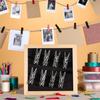 20Pcs Clear Plastic Clothes P,Clothes Line String Clips, Mini Clothes P, Photo Paper Peg P Craft Clips,Laundry Storage and Organization(2.5cm)