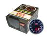 AUTOGAUGE SM60 Oil Pressure Gauge Black Face White LED with Warning Function 60mm 60AOPSWL270