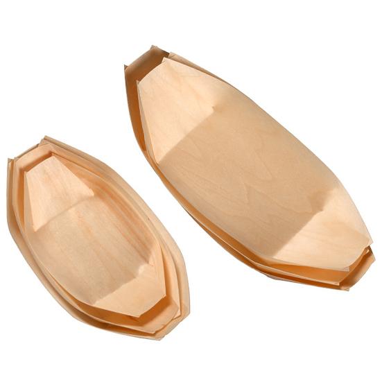 50 шт., практичные, удобные, многоцелевые, одноразовые, ручной работы, в форме лодки, тарелка для еды, десерта, кухонные принадлежности, поднос для закусок