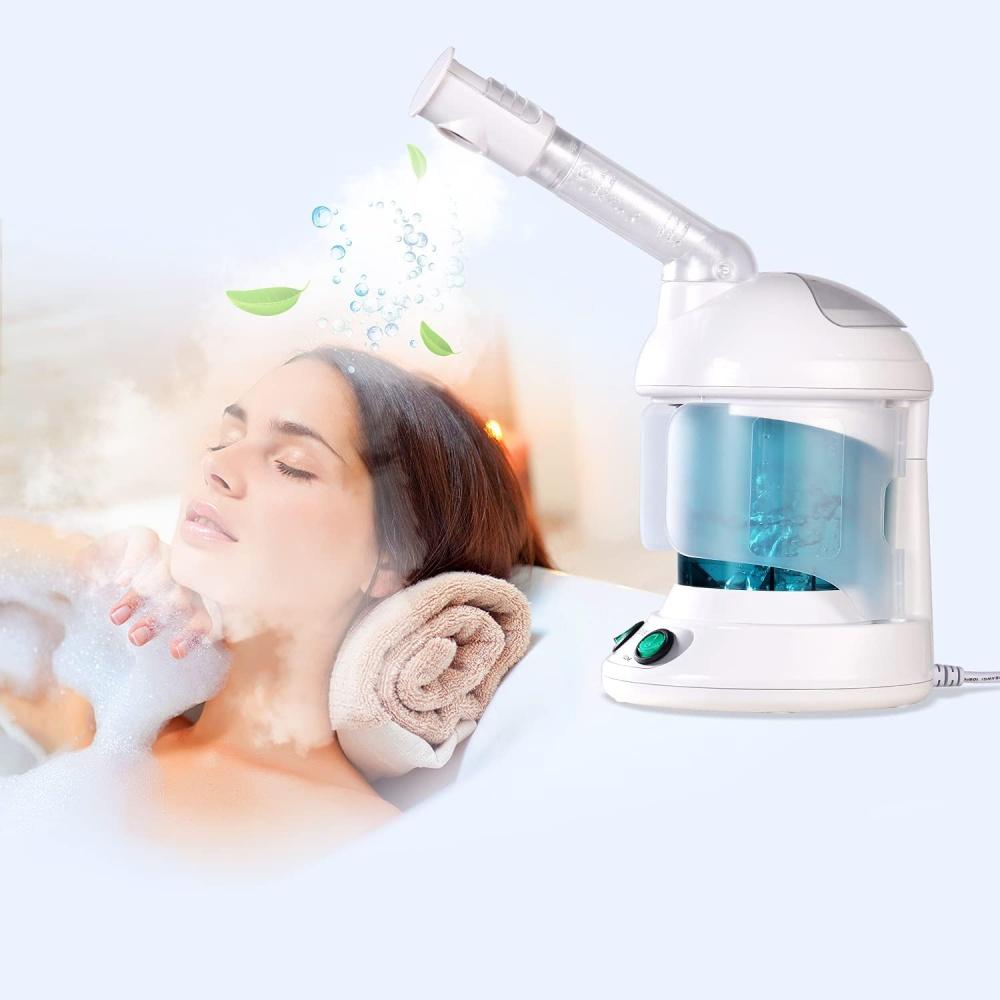 Portable Facial Steamer, Nano Ionic Face Steamer with 360°Rotatable Sprayer,Mini Facial Steamer for Salon and Spa