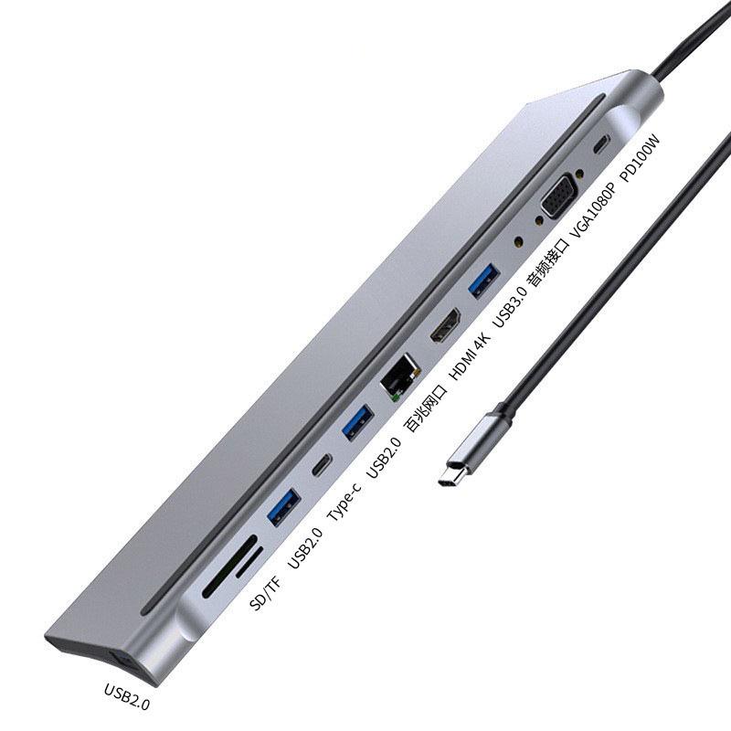 5-в-1 USB-C концентратор-адаптер: HDMI 4K, Зарядка PD, Зеркалирование экрана, Док-станция Type-C