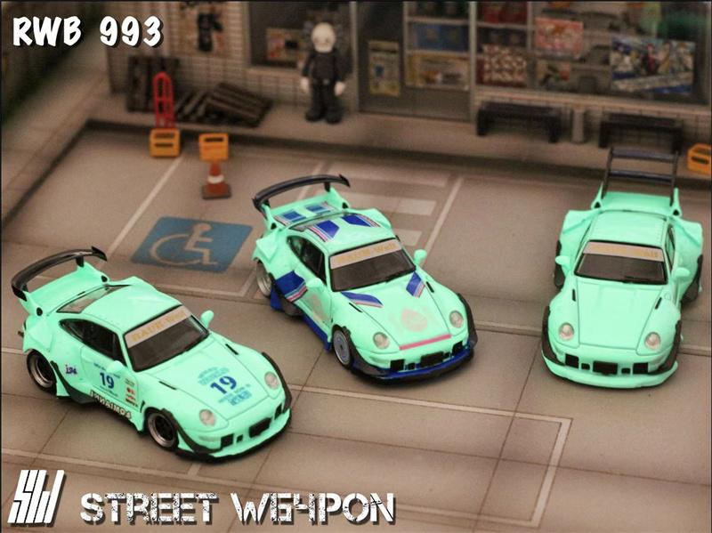 Свитч 1:64 Rwb 993 Лимитированная серия 499 Литая модель автомобиля