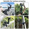 Flexible Camera Clamp Mount Handlebar Clip for Action Cameras Stable Holder Cameras Socket Arm Ball Head Adapter