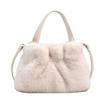 Furry Bag Women's Large-capacity New Fashion Shoulder Bag, Furry High-end Autumn Pleated Cloud Bag