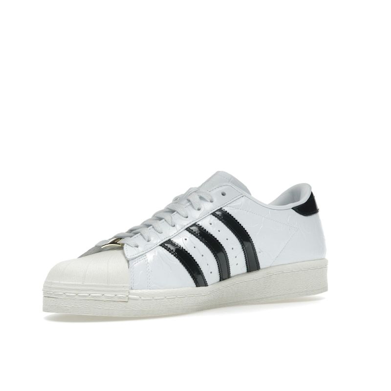 BAPE x adidas Superstar Винтажный Белый Черный Унисекс Кроссовки Облачно-Белый Основной Черный Молочно-Белый JR2701
